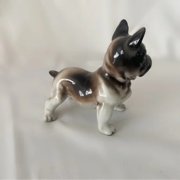 Vintage 60s japan English bulldog ceramic porcelain figurine statue home decor - Picture 3 of 5